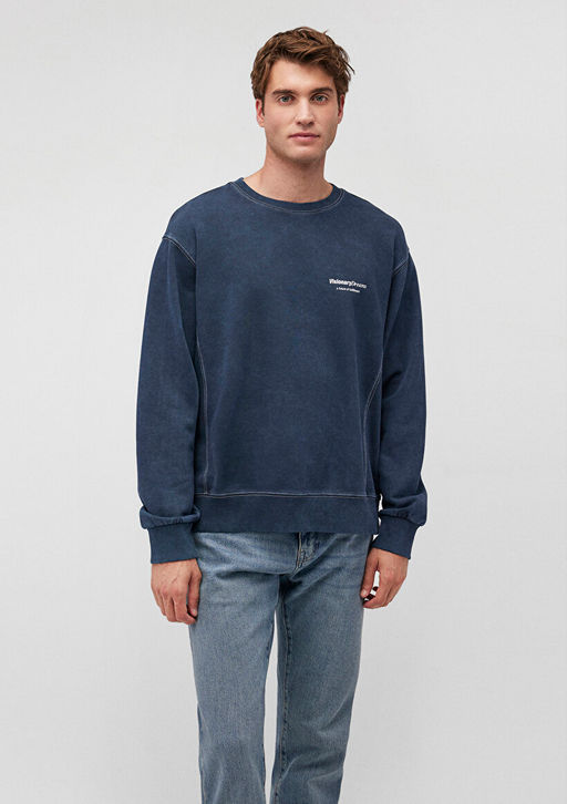 Lacivert Sweatshirt - Mavi фото 2