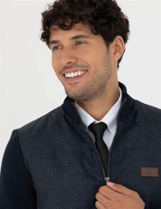 Lacivert Slim Fit Fermuarl_ Triko H_rka - Pierre cardin фото 2