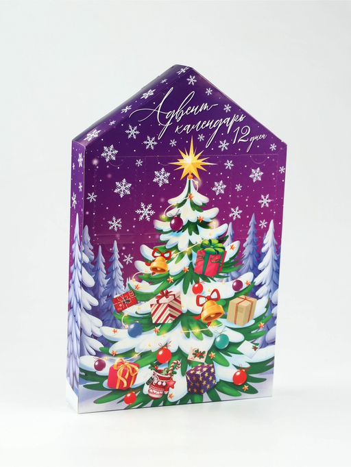 Адвент-календарь новогодний на 12 дней, сладкий подарок Новый год