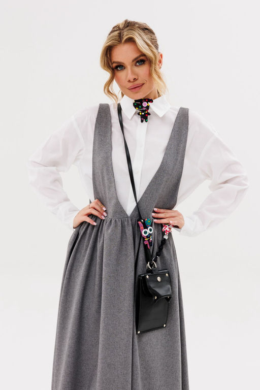 Сарафан AmberA 1106 серый  фото 9