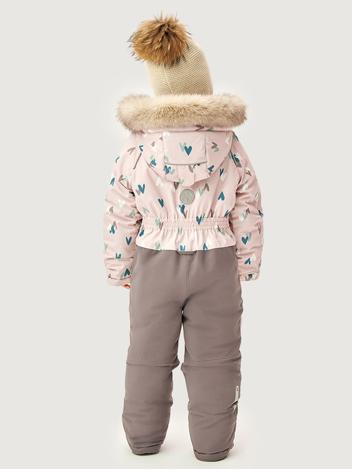 Комбинезон 8з0826 пудра/кофе