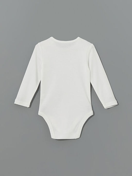 Bisiklet Yaka Uzun Kollu K?z Bebek ??t??tl? Body 2li - Waikiki фото 3