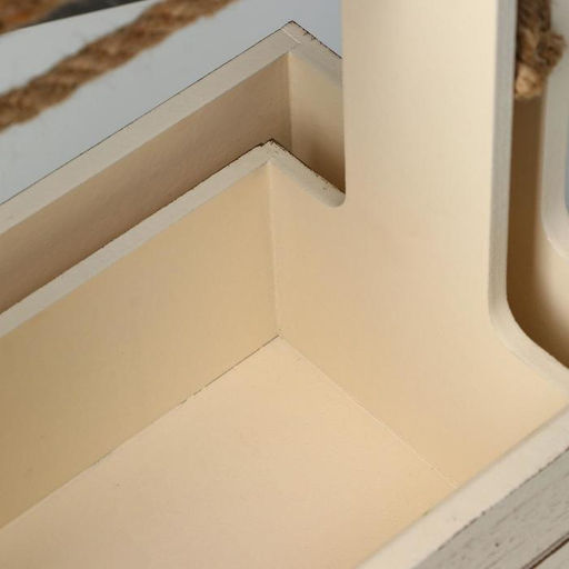 Набор кашпо деревянных 2 в 1 (25.51530; 201223) Прованс, бежевый - Дарим красиво фото 5