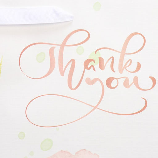 Цена за 2 шт. Пакет подарочный ламинированный, упаковка, тиснение, «Спасибо», 25 х 30.5 х 12.5 см