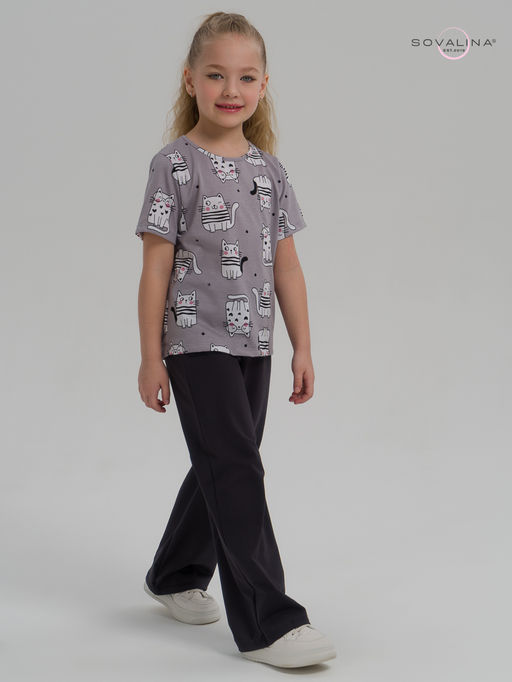 Костюм Лето котейки на сером-фуме - Sovalina фото 16