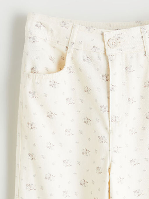 ?spanyol Pa?a ?i?ekli K?z ?ocuk Pantolon