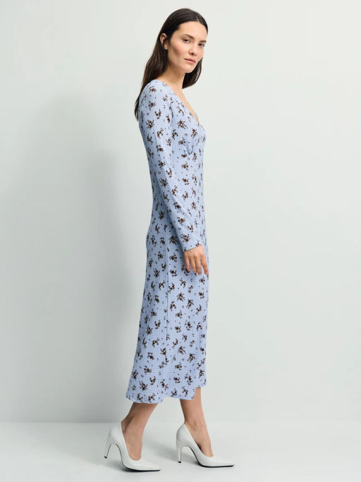 Платье миди с цветочным принтом / Zarina  фото 4