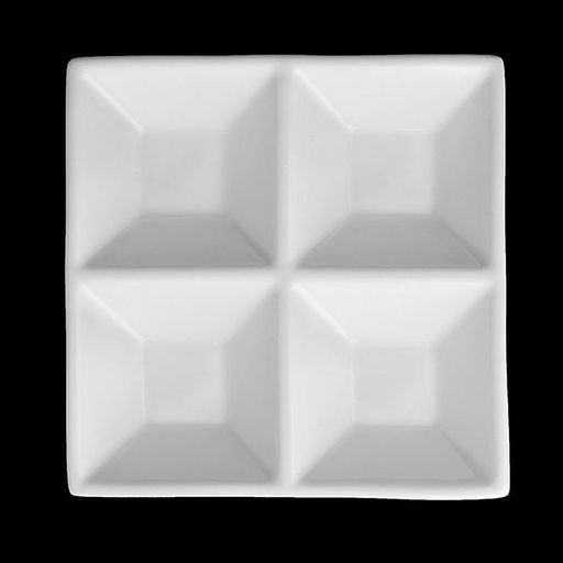 Менажница, 4 секции, 15×15 см,