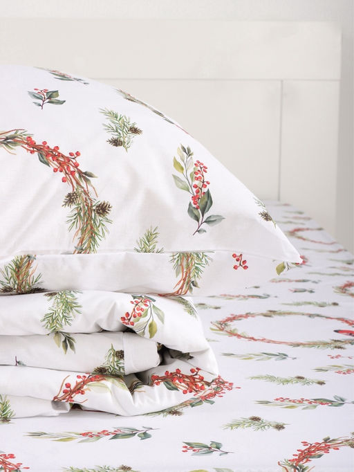 Постельное бельё 1.5-спальное Этель. Снегири (вид 2), поплин
