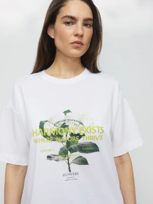 Футболка из хлопка с принтом / Zarina  фото 6