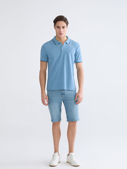 Polo Yaka Erkek Dokulu Ti??rt