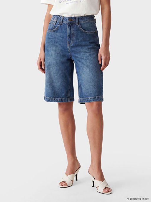 Джинсовые шорты Bermuda Fit женские