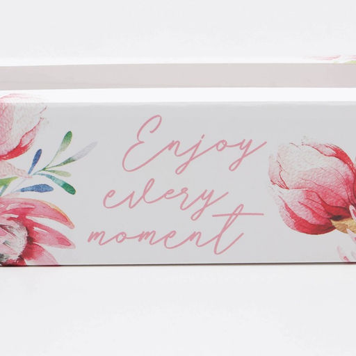 Цена за 5 шт. Коробка для макарун, кондитерская упаковка «Enjoy», 18×5.5×5.5 см