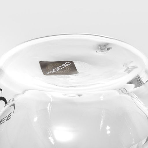 Кружка с двойными стенками Magistro «Дуо. Coffee», 200 мл, стекло, прозрачная