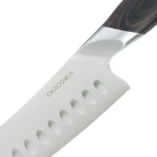 Нож сантоку OKROSHKA ТРЮФЕЛЬ, лезвие 17,8 см OK120PW-SN
