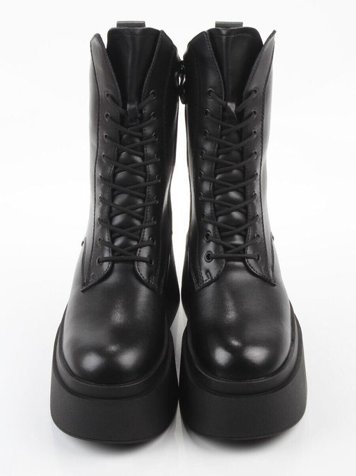 04-PAT225-1Z BLACK Ботинки зимние женские (натуральная кожа, 100% шерсть)