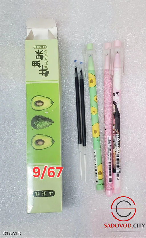 Набор ручек гелевых +2 стержня