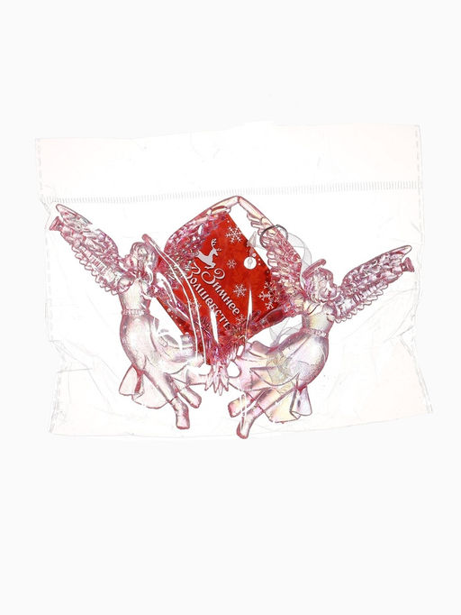 Цена за 2 шт. Ёлочная игрушка Ангелы надежды 1014 см, сиреневый перелив - Зимнее волшебство фото 12