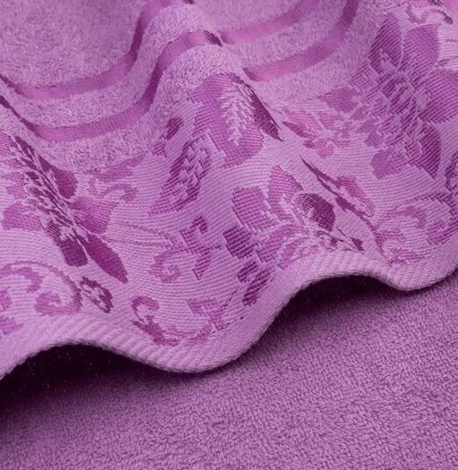 Набор махровых полотенец Дуэт-сиреневый 2 шт ( 50*90 см,70*140 см) хлопок 100% - Лен поволжья фото 3