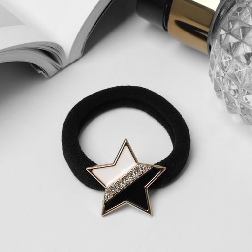 Цена за 6 шт. Резинка для волос Солвейг, звезда, 5 см