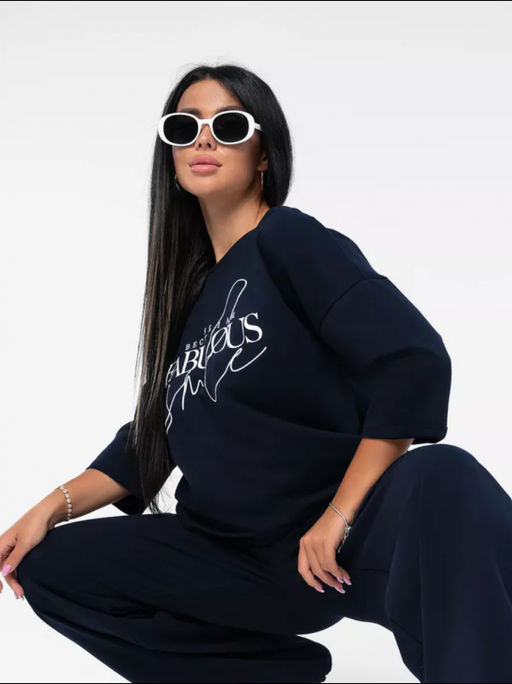 Костюм "Надпись" синий