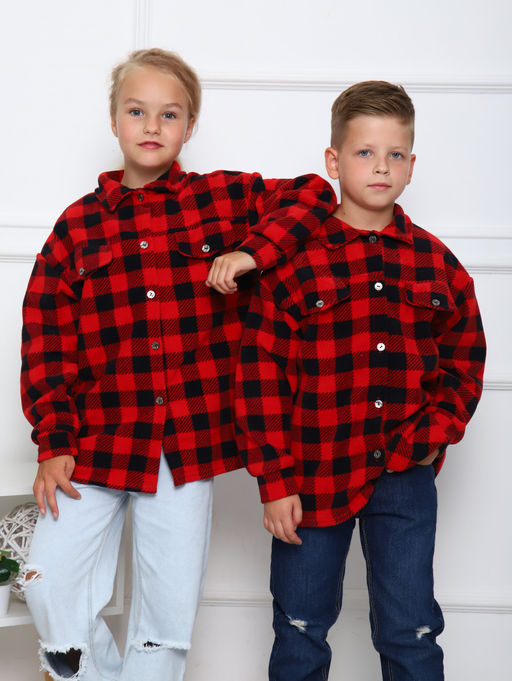 РБ013 Рубашка Мейн (красный) - Милаша фото 7