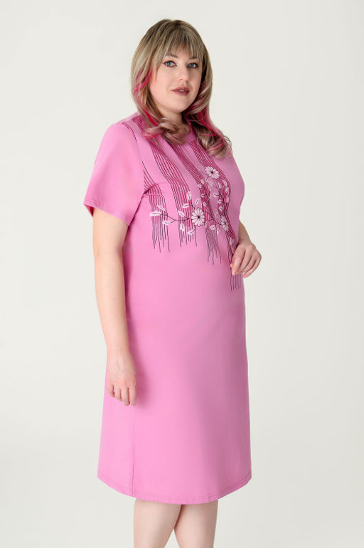 Арт. 4161 Туника женская 52-60 (5 шт) Цвет:пудра - Калинка фото 14