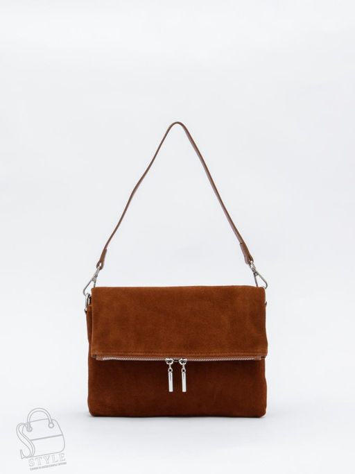 Сумка женская кожаная 8360F brown Polina&Eiterou  в Новосибирске