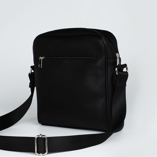 Сумка мужская TEXTURA через плечо, искусственная кожа, цвет чёрный  фото 3