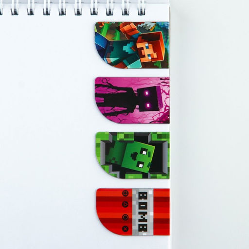 Цена за 2 шт. Закладки магнитные для книг, 4 шт «Пиксели»