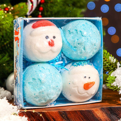 Бомбочки для ванн «Снеговичок», 480 г