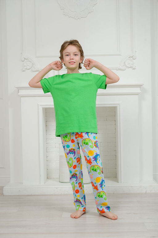 Пижама подростковая из кулирки Фантазия динозавр - Амадэль фото 2