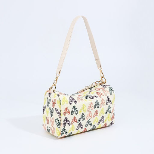 Сумка кросс-боди на молнии, цвет бежевый/разноцветный - Simaland фото 2