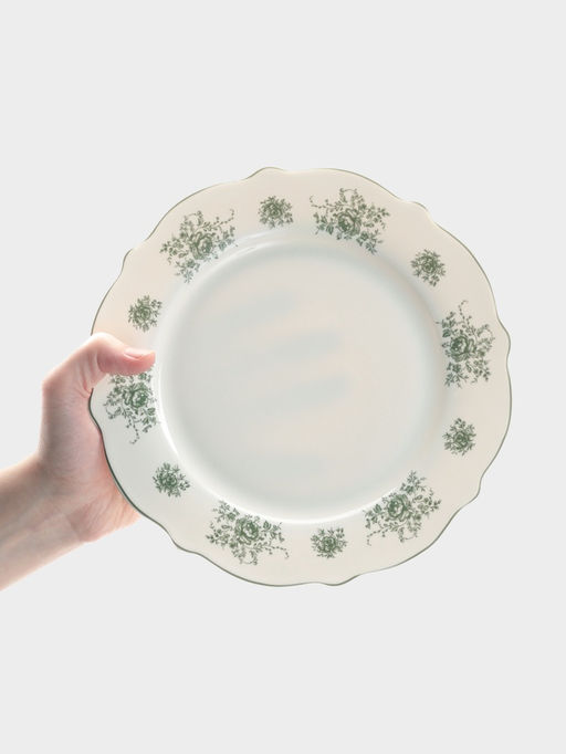 Тарелка WY Emerald Essence, d=26.5 см, фарфор, белая