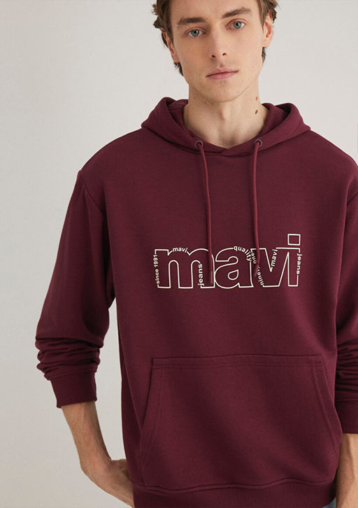 Mavi Logo Bask?l? Bordo Sweatshirt  фото 2