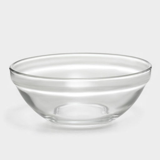 Салатники Доляна Классика с крышками, набор 5 шт.: 900/500/350/200/130 мл, стекло, жёлтые фото 6