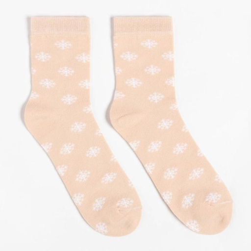 Набор новогодний подарочный KAFTAN Happy Year, носки размер 36-39 (23-25 см), маска для сна, открытка 2 шт.