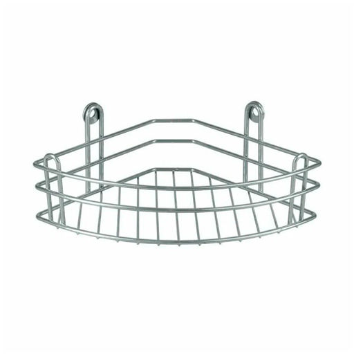 _Полка 1-ярусная угловая для ванной арт. RUS-385023-1 Zn (30266)