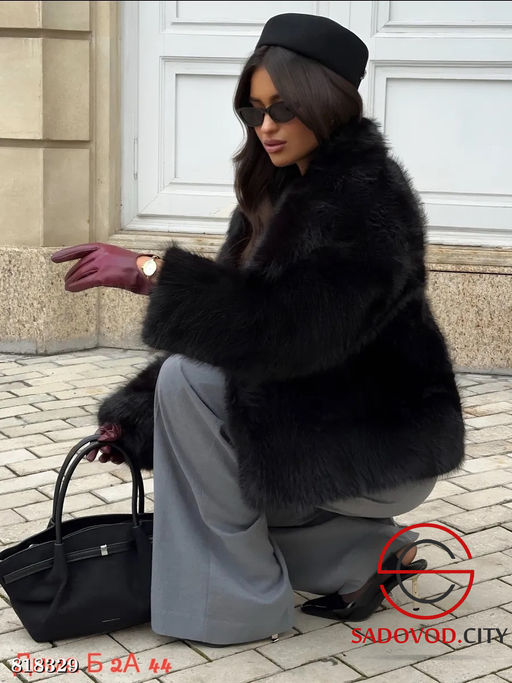Шуба женская из искусственного меха