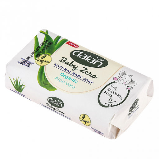 Мыло туалетное твердое детское Dalan Baby Zero 90г, Алое вера (Турция) фото 3