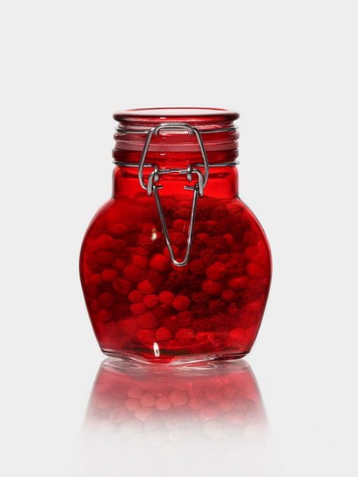 Банка для хранения сыпучих «Овал», 100 мл, 6×8.5 см, с бугельным замком, стекло, цвет МИКС