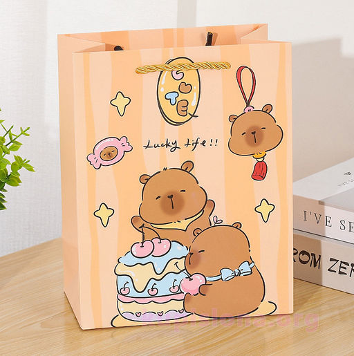 Подарочный пакет Капибара маленький - Купи слона фото 3