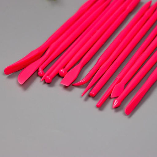 Инструменты для моделирования и придания формы набор 14 шт 12 см пластик МИКС - Арт узор фото 3