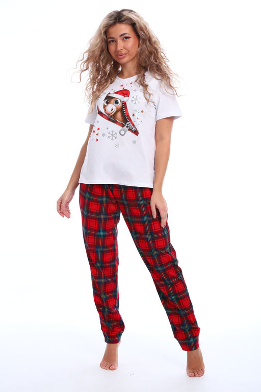 Пижама женская новогодняя Лошадка