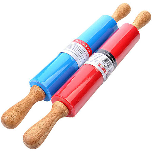 30501 Скалка силикон дер.ручки 43,5х5,2 см.MB(х48)