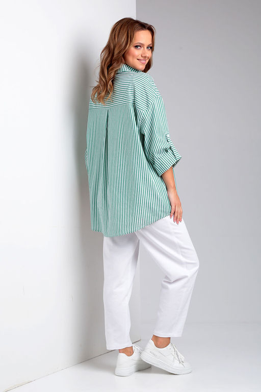 Костюм Liona Style 898 зеленая полоска  фото 3