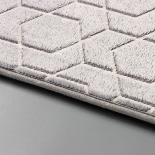 Коврик для ванной светящийся в темноте Доляна Светящиеся фигуры, 50?80 см, серый  фото 3