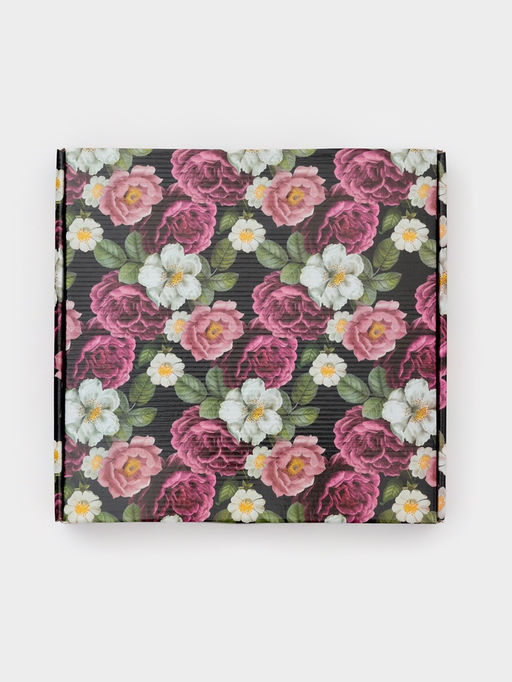 Набор тарелок Растительный узор, 7 предметов: d=30 см - 1 шт., d=18 см - 6 шт., стекло, золотистый - Simaland фото 5