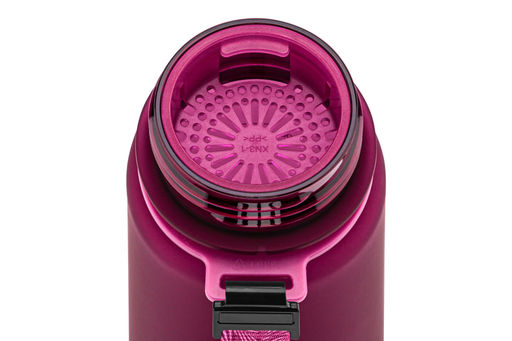 Бутылка для воды 500 мл 6,5*6,5*23 см "Style Matte" с углублениями д/пальцев, бургундия