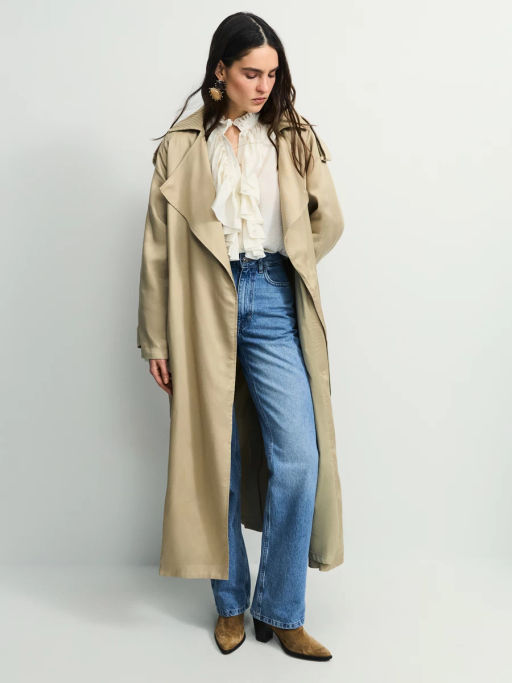 Плащ с акцентным воротником ZR2604102213-62 / Zarina  фото 2